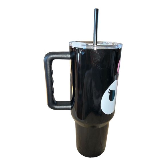 Bioworld Kuromi Black 40 Oz Stainless Steel Tumbler Hello Kitty Friend New & HTF - Picture 2 of 6